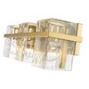 Z-Lite Bennington 3 Light Vanity, Modern Gold & Clear 1938-3V-MGLD